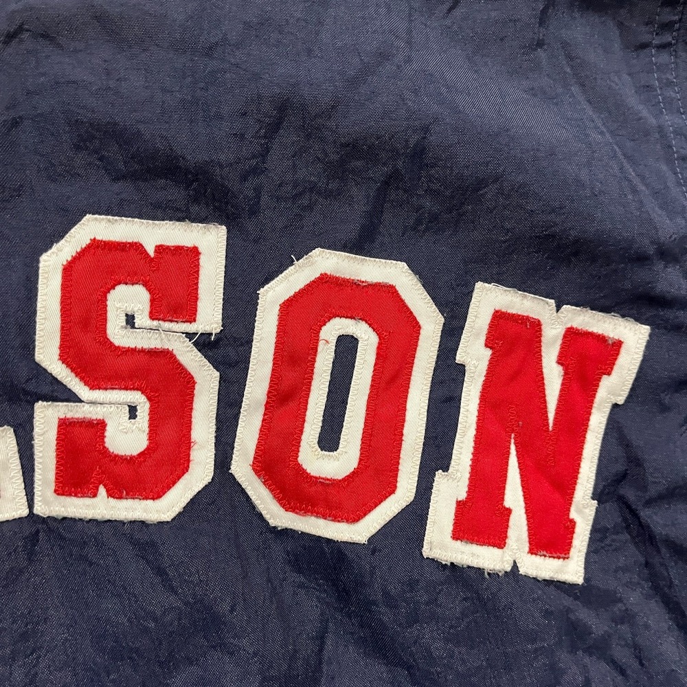 Vintage Champion Windbreaker Men Small 90S Pullover Jacket Embroidered Navy Blue - Picture 6 of 16
